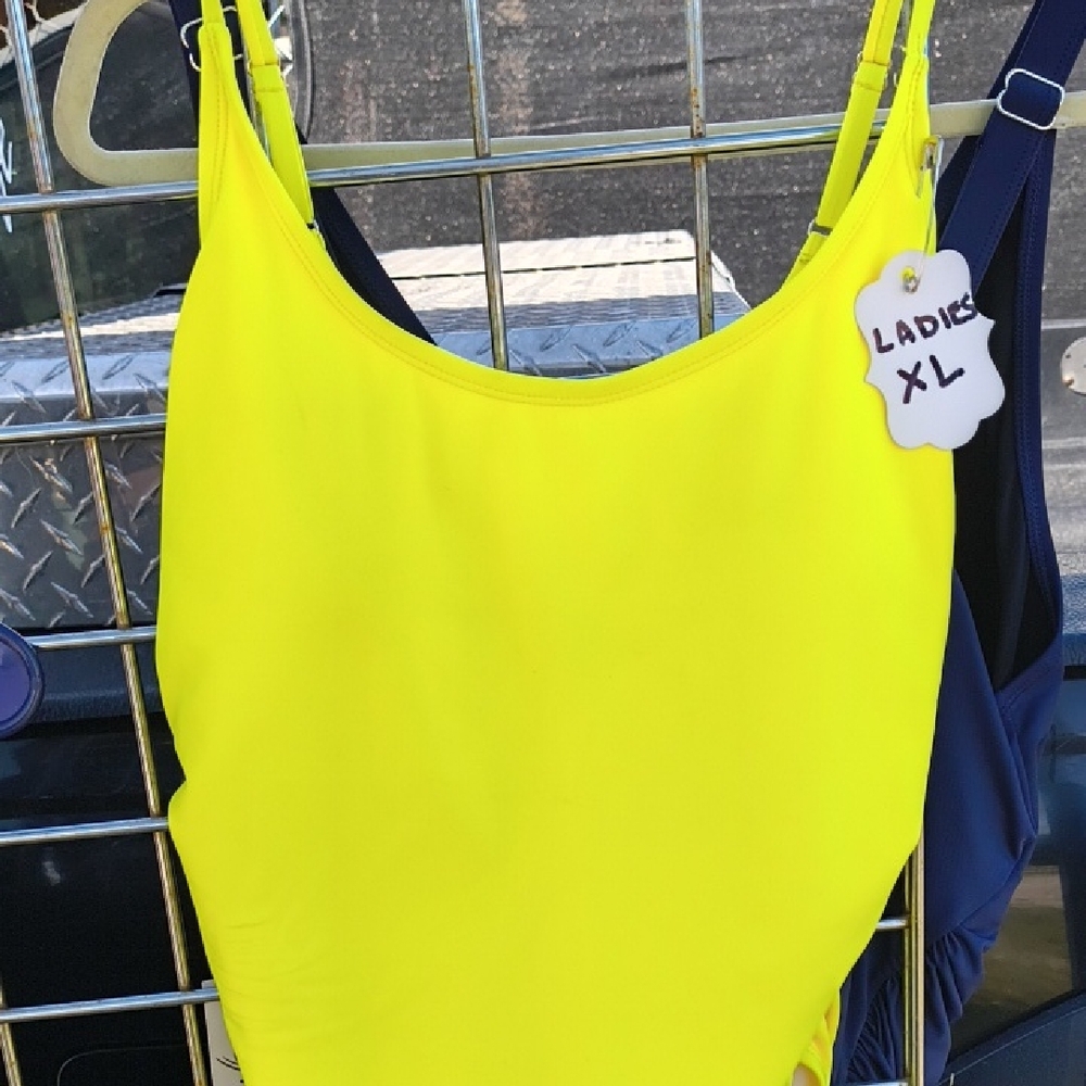 Neon Yellow Women's One Piece Swimsuit